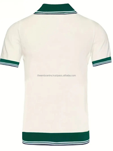 Polo personalizado para hombre de buena calidad de manga corta con logotipo de peso pesado polos largos, polos para hombre - Product Image 5