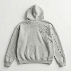 Sweat à capuche Velocity Vision Premium pour homme, streetwear, designer, mode urbaine, style viral, imprimé épais, CulturePiece - Product Image 2