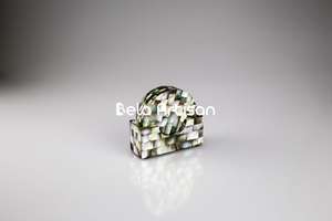 Juego de Posavasos de Resina MOP con Incrustaciones, Diseño Personalizable, Ligeros, Decorativos con Nácar, para Té y Hogar - Product Image 2