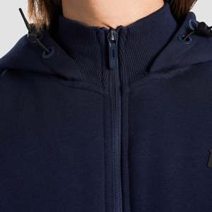 Sweat-shirt d'entraînement d'automne avec fermeture éclair respirante Hyper Flex en tissu tricoté bleu marine - Product Image 6