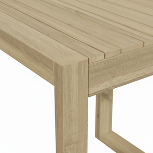 Table d'appoint de patio extérieure au design scandinave minimaliste, design moderne, bois d'acacia, mobilier d'extérieur moderne, OEM/ODM - Product Image 5