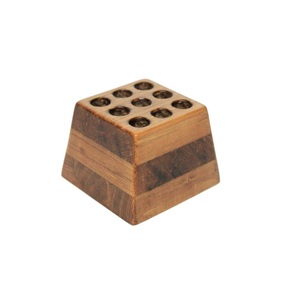 Portalápices de madera de lujo hecho a mano personalizado de alta calidad gran oferta bolígrafo de madera Caddy organizador de escritorio PRN para descanso de lápices de oficina - Product Image 2