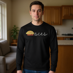 T-shirt a maniche lunghe con umorismo sul zodiaco dei Pesci - Product Image 3