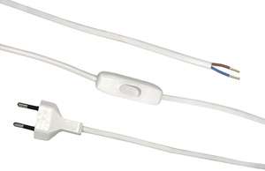 1,5 m. Collegamento con interruttore di ingresso bianco (ALG 46/023) - Product Image 1