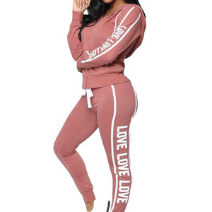 Oversized XL Winter Pullover Tracksuit Set for <b>Women</b> High Quality Breathable Solid <b>Pattern</b> Custom Embroidery & Printed Logo - Product Image 4