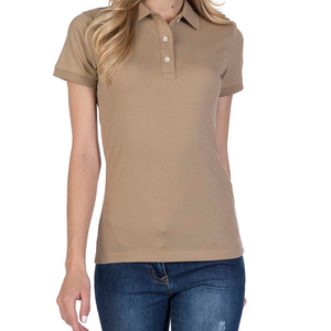 Chemises pour femmes 100% coton, manches courtes, respirantes, séchage rapide, tissu tricoté écologique, logo personnalisé pour chemises - Product Image 3