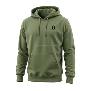 Sweat à capuche zippé surdimensionné en polaire brodé et imprimé personnalisé de haute qualité avec poches doublées, unisexe, hiver, polyester/coton - Product Image 2