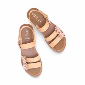 Fawn Casual <b>Heeled</b> <b>Sandal</b> CL5414 - Product Image 1