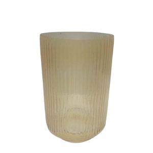 Vase à fleurs en verre Offre Spéciale Pot de fleurs de couleur marron pour mariage et fête Vase en verre fait main au design moderne - Product Image 2