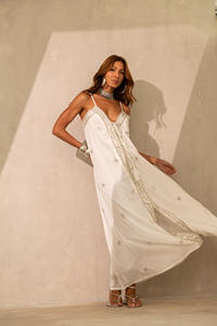 2025เดรสผ้าลินิน100% สำหรับผู้หญิง, เดรสผ้าลินินแม็กซี่แขนยาวน้ำหนักเบามีกระเป๋าและฤดูใบไม้ร่วง - Product Image 4