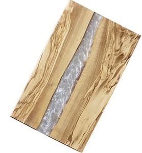 Hermosa tabla de quesos de diseñador de resina epoxi con barra de madera para el hogar, resina, bambú, corte de madera, verduras y queso para Cocina - Product Image 4