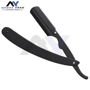Fabricant de rasoirs de coiffeur Swing Lock Matt Black Rasoirs de rasage Boîte d'emballage Personnalisez vos produits de coiffeur Rasoirs de salon - Product Image 4