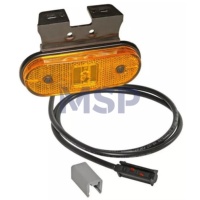 2064-Aspock UNIPOINT I LED - Fixation 90deg arrière pré-assemblé-P & R Connection 0,5 m câble-Trailer Parts MSP Export