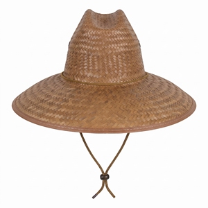 Chapeau Canotier en Paille Tressée Personnalisé avec Logo, Large Bord, Motif Herbe Naturelle, Unisexe Adulte, Plage, Pêche, Extérieur, Vente en Gros, Haute Qualité, OEM - Product Image 2
