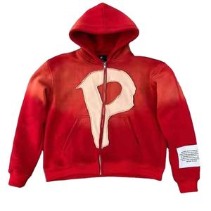 Cotton Blended High Quality Custom Design Men's Winter Heavyweight Fleece/French Terry Crew Neck <b>Zip</b> <b>Hoodie</b> with <b>Pocket</b> - Product Image 1