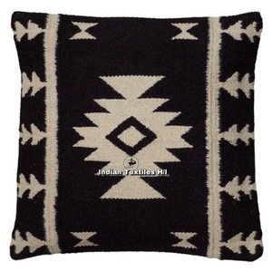 ปลอกหมอนอิง kilim ทำด้วยมือดีไซน์ช่างฝีมือขนสัตว์โมร็อกโกสำหรับตกแต่งบ้านทอผู้ผลิตอินเดียวินเทจโดย ithl - Product Image 5