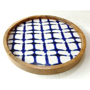 ถาดเสิร์ฟไม้มะม่วงเคลือบรูปทรงโค้งมนหรูหราสำหรับตกแต่งบ้าน - Product Image 6