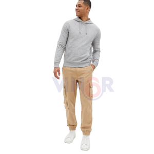 Directo de fábrica al por mayor 300gsm 80% Algodón sólido Regular Fit clásico en blanco pulóver Sudadera con capucha logotipo personalizado bordado térmico hombres - Product Image 1