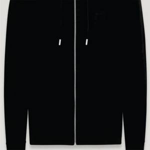 Sudadera con capucha cómoda con cremallera completa para hombre, suave y elegante, para ropa informal, deportes, días relajados, hecho de invierno, poliéster/algodón, teñido liso - Product Image 2