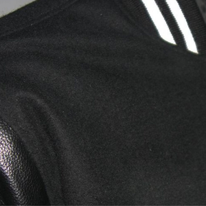 Chaqueta Letterman Varsity de alta calidad para hombre, cuerpo de lana con mangas de cuero genuino, chaqueta CollegeBaseballjacket para hombre, envío DDP - Product Image 3