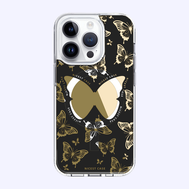 Luxury Young People's Favorite European American 2024 Trends Gifts Butterfly Magnetic Mobile Phone Case for iphone 15 14 Pro Max