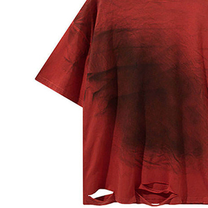 T-shirts pour hommes lavés à l'acide avec impression graphique personnalisée t-shirts pour hommes lourds à épaules tombantes étés - Product Image 6