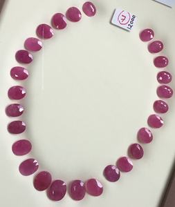 189,56 arats Rubí Mozambique Piedra de corte ovalado 27 piezas Diseño calentado para la fabricación de joyas finas Piedra preciosa natural - Product Image 6