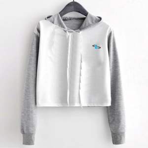 Latest Design Custom Logo Oversized <b>Crop</b> <b>Top</b> Pullover Sweatshirt Cropped Hoody Women <b>Crop</b> <b>Top</b> Hoodies - Product Image 1