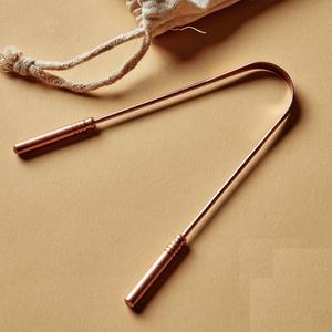 Natural Copper Tongue Cleaner For Daily <b>Oral</b> Hygiene Supporting Fresh Breath And Traditional Ayurvedic Wellness Practice - Product Image 1
