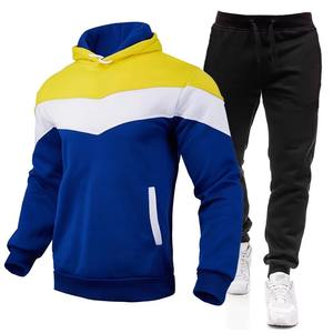 Conjuntos Deportivos de Algodón para Hombre, Sudaderas con Capucha Personalizadas al por Mayor, Trajes Deportivos Casuales Lisos, Cálidos, Suaves, para Correr, con Bordado - Product Image 6