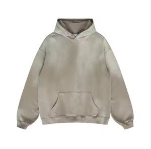 เสื้อฮู้ดผ้าซักกรดของผู้ชายผ้าคอตตอน100% แห้งเร็วระบายอากาศได้ดีสำหรับฤดูหนาวโลโก้ออกแบบได้ตามต้องการ - Product Image 1