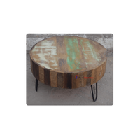 Mobilier d'intérieur moderne design industriel personnalisé Table basse en bois et fer Derniers meubles de maison pour chambre à coucher Extérieur direct