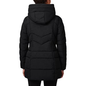 Hiver 2026 Noir à capuche à manches longues Fermeture éclair épaisse Casual Solid Color Customize Puffer Jacket Women - Product Image 4