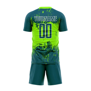 Ensemble de Tenues de Football Personnalisées Respirantes pour Hommes et Enfants – Maillot et Short à Séchage Rapide pour Entraînement d'Équipe et Match – Vêtements de Sport OEM ODM ProX - Product Image 5