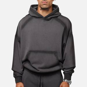 Sudaderas con Capucha Extra Grandes para Hombre, Estilo Urbano de Primera Calidad, Tejido Grueso con Logotipo Frontal de Estilo Vintage, Fabricación OEM - Product Image 1