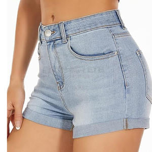 Pantalones cortos de moda para mujer personalizados 2024, pantalones cortos vaqueros de algodón de Color personalizados para mujer, pantalones cortos transpirables - Product Image 3