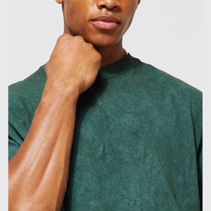 2025 mejor diseño OEM servicio tejido algodón/fibra de bambú cuello redondo manga corta hombres camisetas Pakistán fabricante - Product Image 3