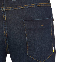 Jean droit respirant uni pour homme, coupe décontractée en denim élégant, délavé