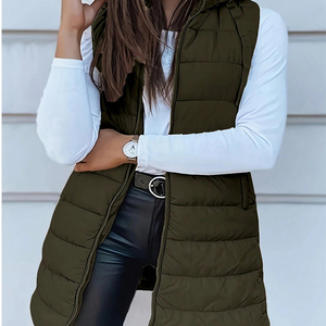 Veste sans manches matelassée tendance de marque classique, coupe-vent et imperméable, logo personnalisé, chaude pour l'hiver, pour femmes et hommes - Product Image 2