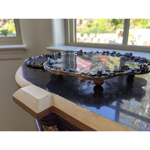 Ensemble de 2 sous-verre à thé en forme de fleur Tapis de table et sous-verre en acrylique transparent de grande qualité - Product Image 5