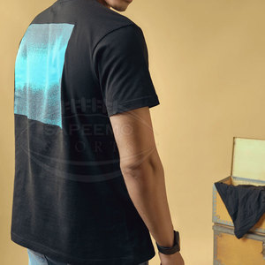 เสื้อยืดแขนสั้นคอกลมทรงหลวมสำหรับผู้ชาย SAPEEMO SPORTS ผลิตจากผ้าฝ้าย 100% เป็นมิตรกับสิ่งแวดล้อม แห้งเร็ว ไม่ยับ ระบายอากาศได้ดี น้ำหนัก 220 กรัม - Product Image 4