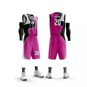 Conjunto de ropa deportiva de secado rápido con estampado Reversible personalizado unisex, camiseta de baloncesto de poliéster transpirable para hombres y mujeres de talla grande - Product Image 5