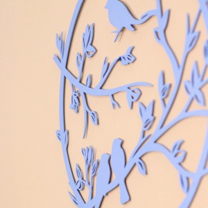 Décoration murale moderne et élégante en métal Sculpture en fer artisanale Tenture murale décorative unique pour salon chambre bureau - Product Image 5