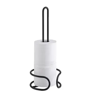 Porte-papier toilette moderne en aluminium pour une salle de bain contemporaine, améliorant l'utilité avec un porte-papier toilette en métal minimaliste - Product Image 6