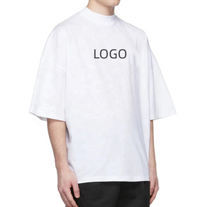 เสื้อยืดคอกลมโอเวอร์ไซส์ผ้าฝ้ายแบบยูนิเซ็กซ์ พิมพ์ลายตัวอักษร คุณภาพสูง ผ้าฝ้าย 100% - Product Image 3
