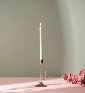 Bougeoir et lanterne en métal minimaliste beau design créatif pour le dîner à la maison et le décor de la chambre en verre - Product Image 1