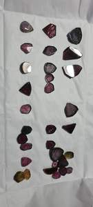 Sandía natural turmalina forma de fantasía rebanadas de piedras preciosas para la fabricación de joyas piedra pulida en bruto turmalina multicolor - Product Image 2