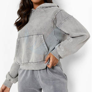 Derniers modèles de sweats à capuche pour femmes avec logo à l'avant Vêtements décontractés à capuche pour l'hiver - Product Image 4