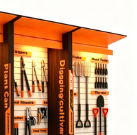 Support d'affichage pour outils à main en métal perforé sur mesure, présentoir commercial pour salle d'exposition