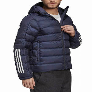 เสื้อโค้ตบุขนเป็ดผ้าไนลอนสำหรับผู้ชายเสื้อแจ็คเก็ตขนเป็ดให้ความอบอุ่นสำหรับฤดูหนาวโลโก้ OEM ตามสั่ง - Product Image 1